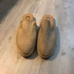 Tan Espadrilles. Never worn